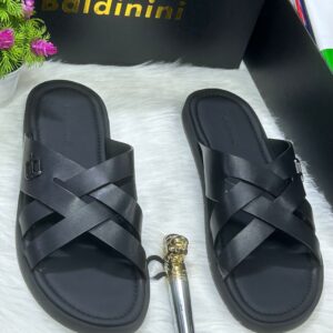 Black Men's Slipper Baldinini