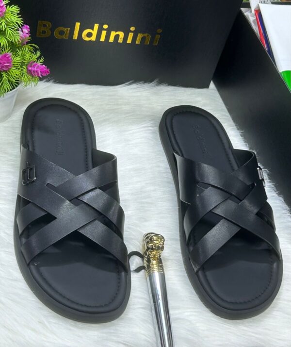 Black Men's Slipper Baldinini