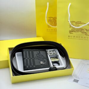Black Burberry Men's Belt