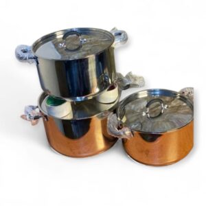 3 Set of Steel Metal Pot