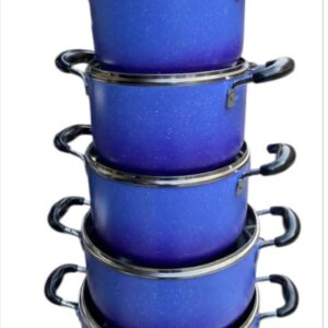 5 Set of pot- Blue