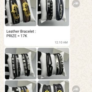 LEATHER BRACELET PRICE #17,000