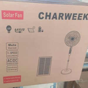 AC/DC solar fan.
