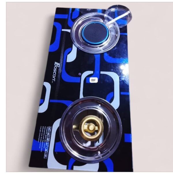2 BURNER TABLE TOP MABLE COOKING GAS. PRIZE = 39K