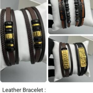 LEATHER BRACELET PRICE #17,000