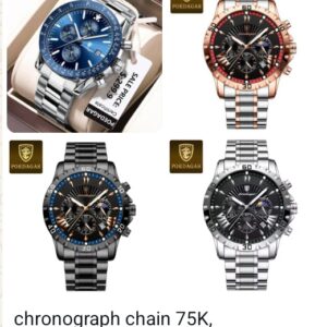 CHRONOGRAPH CHAIN WRIST WATCH