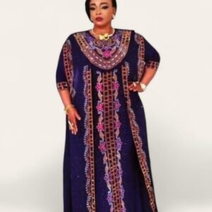 price #85,000 dress Purple black and navy blue  Sizes XL 2XL 3X